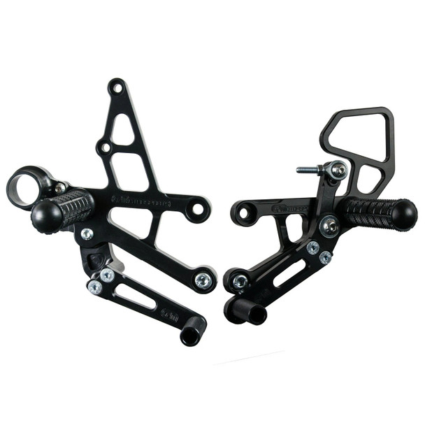 Woodcraft Complete Rearset Kit: 08-16 Honda CBR1000RR