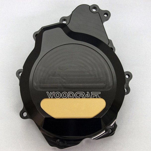 Woodcraft LHS Stator Trigger Cover Protector w/Cerakote: 03-09 Yamaha YZF R6 Models