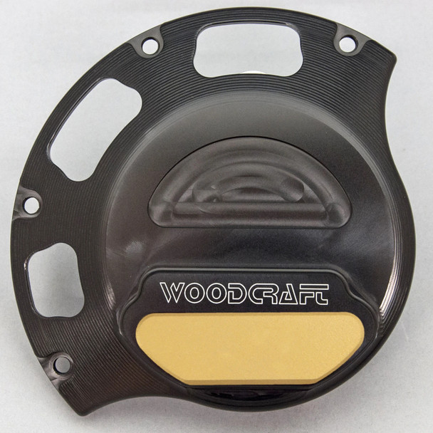 Woodcraft Wet Clutch RHS Cover Protector w/Cerakote: 08–13 Ducati Monster 1100/696/796/848 Models