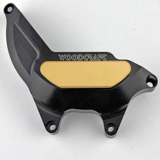 Woodcraft LHS Stator Cover Protector w/Cerakote: 03-12, 17-22 Suzuki SV650 Models