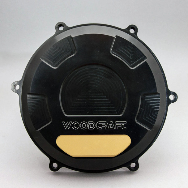 Woodcraft Clutch Cover RHS Protector w/Cerakote: 18-20 Ducati Panigale V4 Models