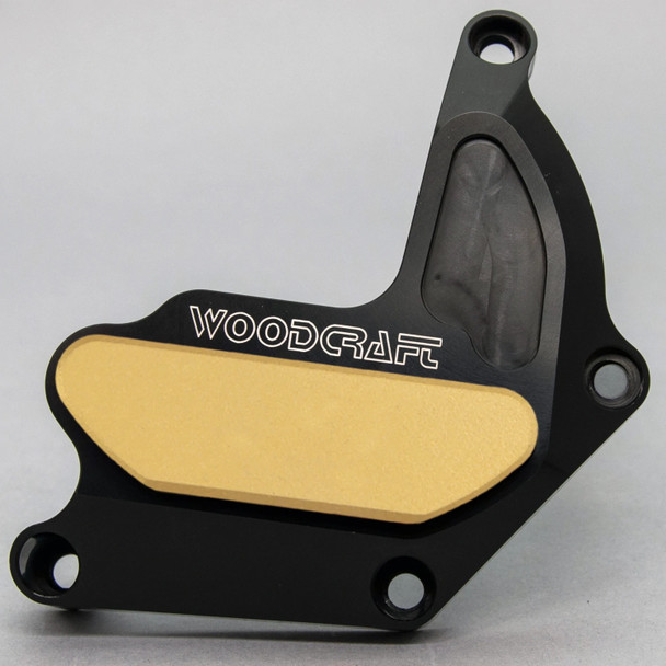 Woodcraft RHS Clutch Cover Protector w/Cerakote: 06-22 Suzuki GSXR 600/750