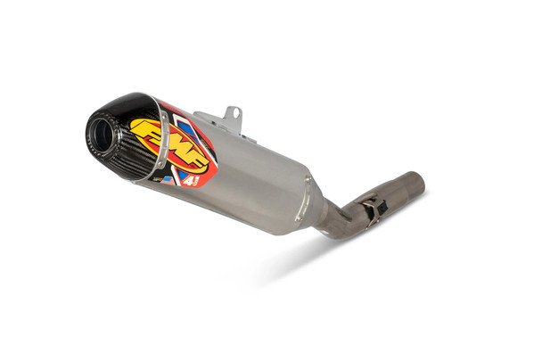 FMF Factory 4.1 RCT Stainless Steel Slip-On Muffler w/Carbon End Cap: 20-22 Gas Gas/Husqvarna/KTM Models