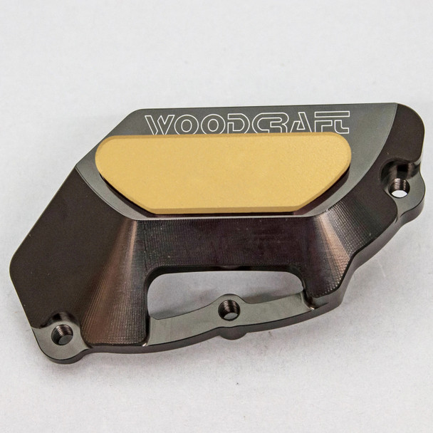 Woodcraft LHS Stator Cover Protector w/Cerakote: 09-20 Aprilia RSV4/Tuono V4 Models