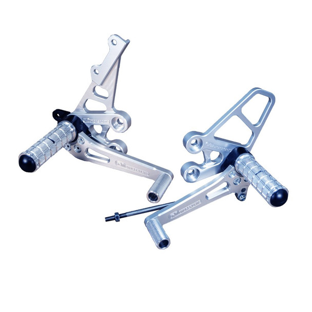 Woodcraft Complete Rearset Kit: 05-06 Suzuki GSX-R1000