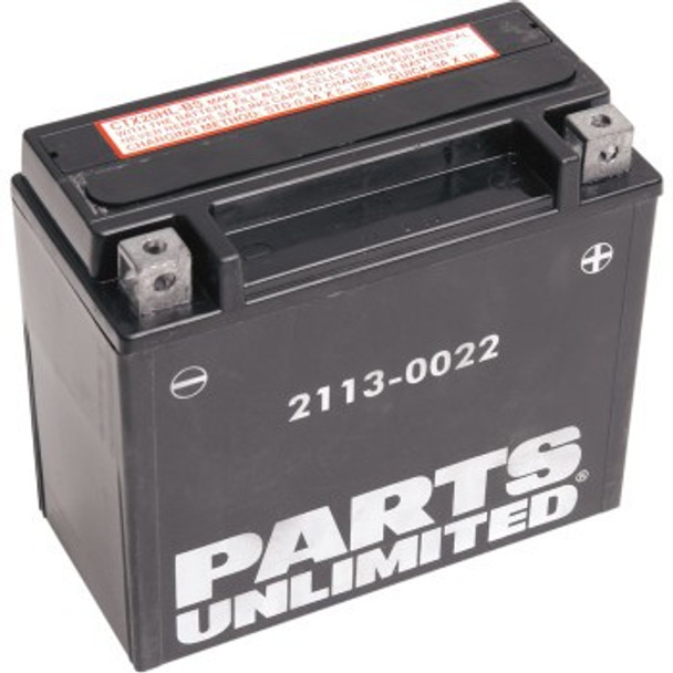 Parts Unlimited AGM Maintenance-Free Battery - YTX20HL-BS .948 L