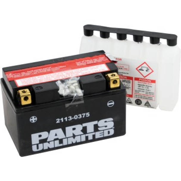 Parts Unlimited AGM Maintenance-Free Battery - YTZ10S-BS