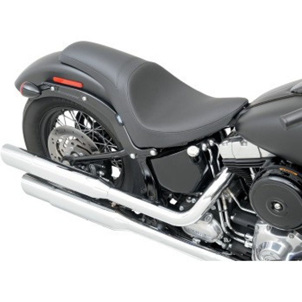 Drag Specialties Smooth Predator Seat: 11-17 Harley-Davidson Softail Slim FLS/S FLSS/Blackline FXS