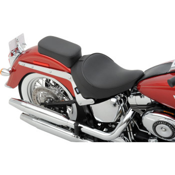 Drag Specialties Backrest Compatible Solo Seat: 00-17 Harley-Davidson Softtail Models