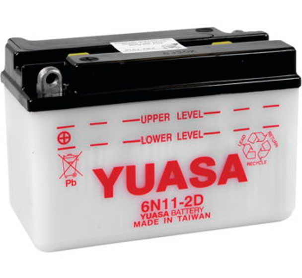 YUASA Conventional 6 Volt Battery: 11 Ω 10-Hr Capacity