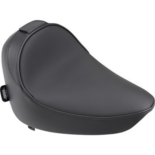 Drag Specialties Smooth Driver Backrest Compatible Solo Seat: 84-99 Harley-Davidson Softail Models