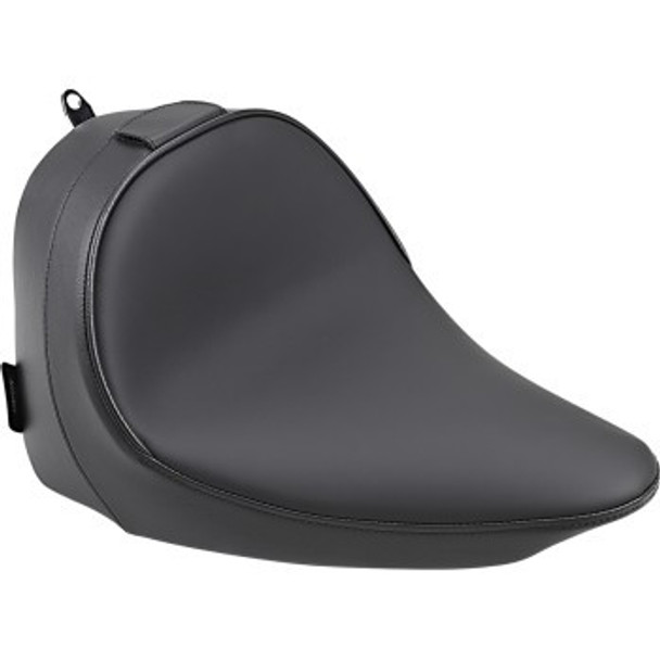 Drag Specialties Smooth Driver Backrest Compatible Solo Seat: 11-17 Harley-Davidson Blackline FXS/Softail Slim Models