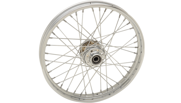 Drag Specialties Replacement Laced Front Wheel: 08-10 Harley-Davidson FX Models - 21"x2.15"