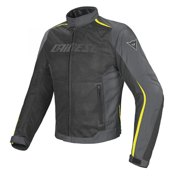 Dainese Hydra Flux D-Dry Jacket - Black/Dark Grey/Fluo Yellow - Size 50 EU
