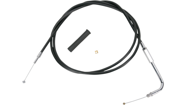 Drag Specialties Black Vinyl 58" Throttle Cable - 0650-1080