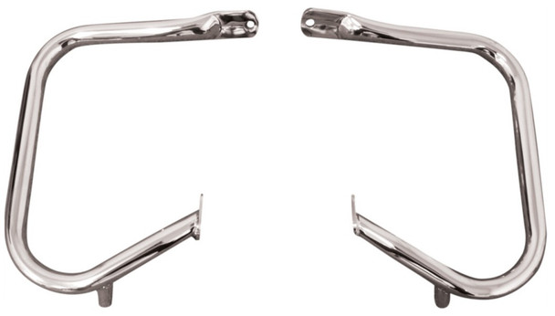 Drag Specialties Chrome Saddlebag Guard: 97-13 Harley-Davidson Touring Models - MPN 0506-0512