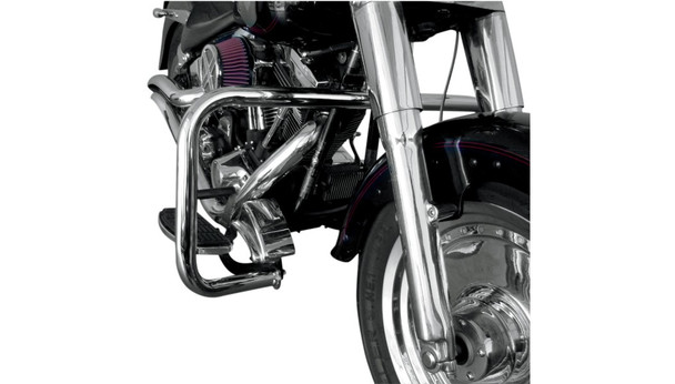 Drag Specialties Chrome Big Buffalo Engine Guard: 86-99 Harley-Davidson Softail Models - MPN 0506-0498