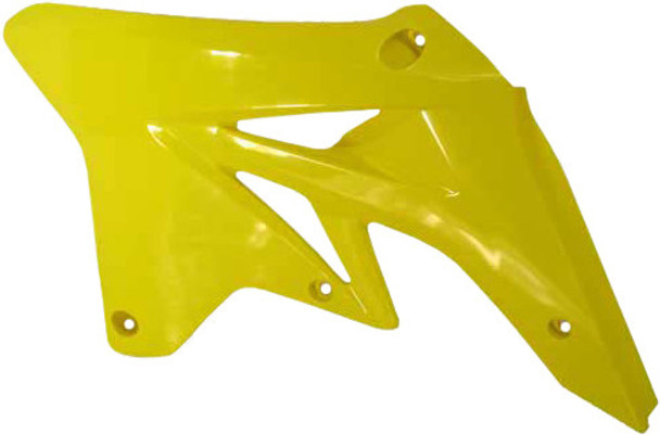 Acerbis Yellow Radiator Shrouds Replacement: 07-09 Suzuki RM-Z 250 Models - MPN 2081850231