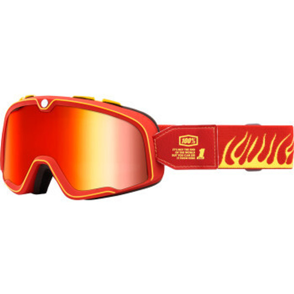 100% Barstow Goggles - Death Spray - Red Mirror