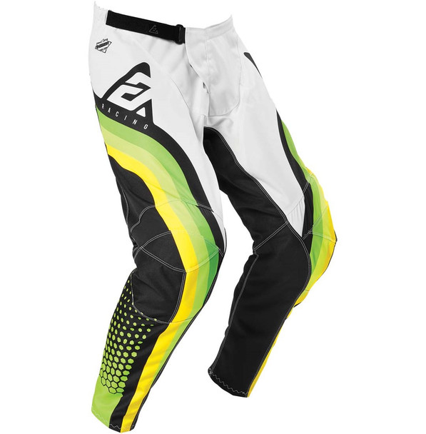 Answer Racing Men's A21 Syncron Swish Pant - Green/Hyper Acid/White - Size 34