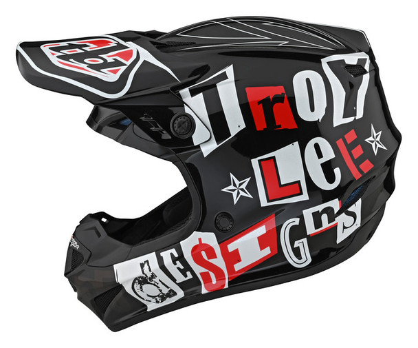 Troy Lee Designs GP Youth Helmet - Anarchy - Black/Red - Size Youth Medium