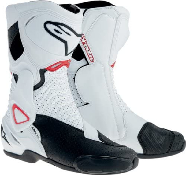 Alpinestars SMX-6 Men's Motorcycle Street Boots Vented - White/Black/Red - Size 36 - [Blemish]