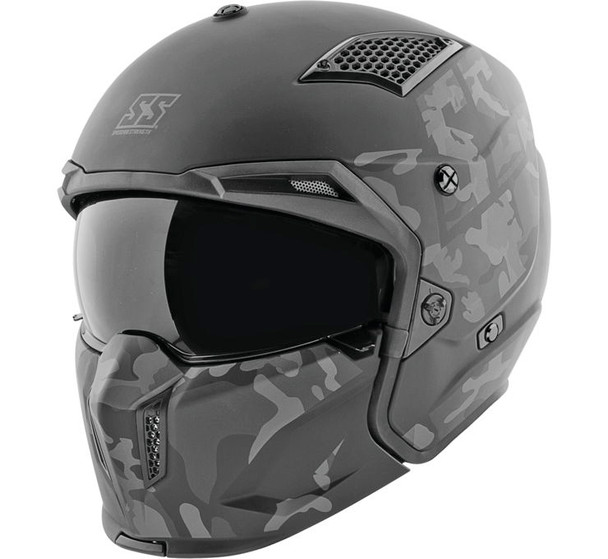 Speed & Strength SS2400 Call to Arms Helmet - Black/Camo - Size XLarge - [Blemish]