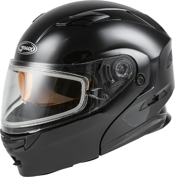 GMAX MD-01S Helmet - Solid Colors w/ Dual Lens Shield - Black - Size XL [Blemish]