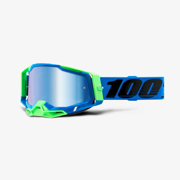 100% Racecraft 2 Goggles - Fremont - with Blue Mirror Lens - [Blemish]
