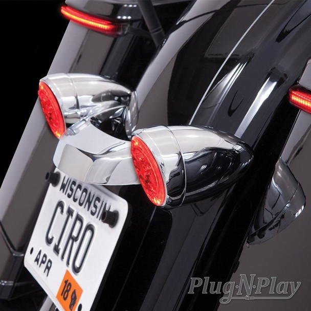 CIRO Fang Rear Signal Light Inserts - Chrome - [Blemish]