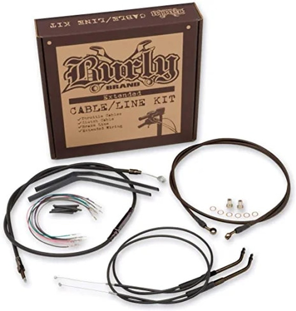 BURLY B30-1047 Cable/Brake Line Kit for 16" Height Apehanger Handlebars