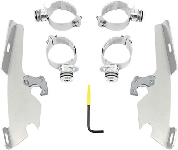 Memphis Shades Fat-Slims Trigger Mount Kit - Polished - MEK1989 - [Blemish]