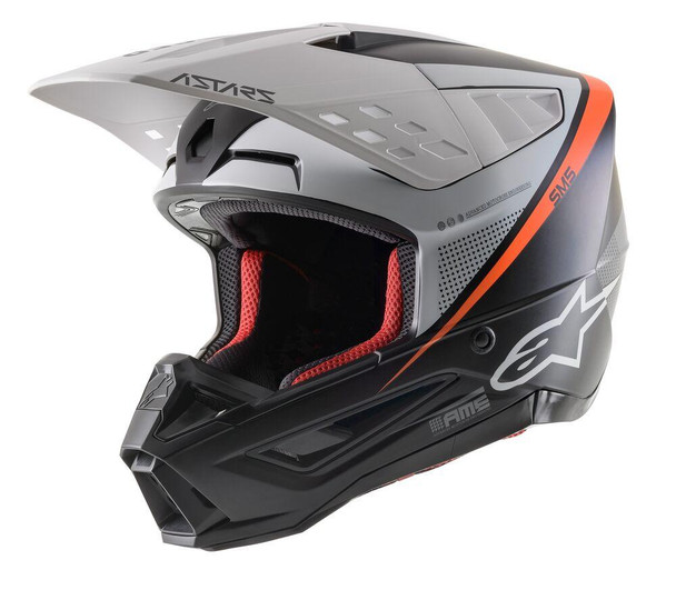 Alpinestars Supertech M5 Helmet - Rayon - Black/White/Orange - 2XLarge