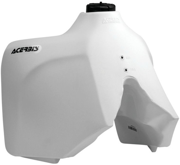 Acerbis 5.8 Gallon Fuel Tank: 93-96 Honda XR650L - White w/ Black Cap