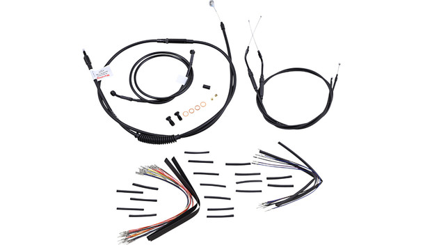 Burly Brand Handlebar Cable Kit for Ape Hangers Handlebar: 98-05 HD Dyna Super Glide Model - B30-1035 - [Open Box]