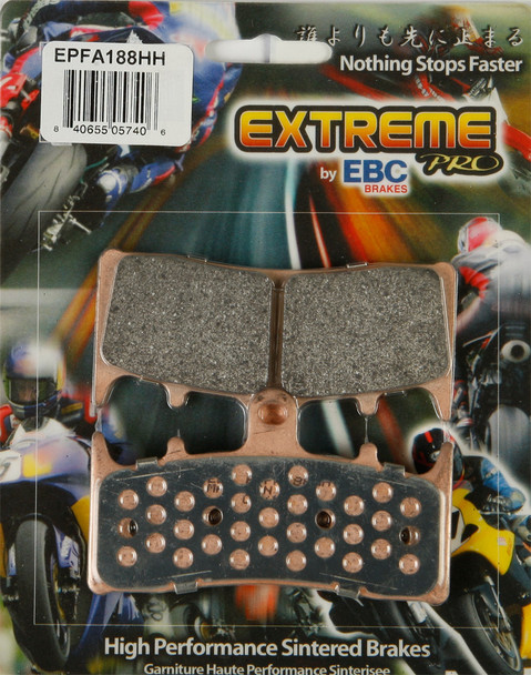 EBC Extreme Performance Sintered Front Brake Pads - Race Only - EPFA188HH