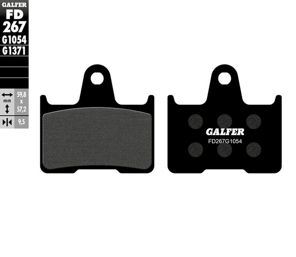 Galfer Semi-Metallic Compound Brake Pads for BMW/Harley Davidson/Honda/Kawasaki/Suzuki Models