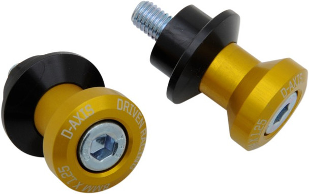 Driven D-Axis Stand Spools - 8.2MM - Gold - BMW S1000R/RR