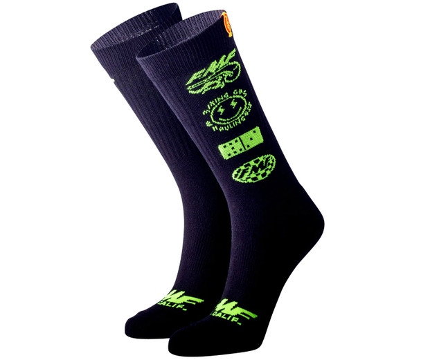 FMF Stacked Socks - Black - One Size