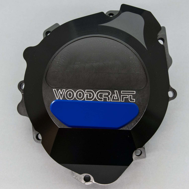 Woodcraft LHS Stator Cover Protector: 2003-2006 Honda CBR600RR - Blue
