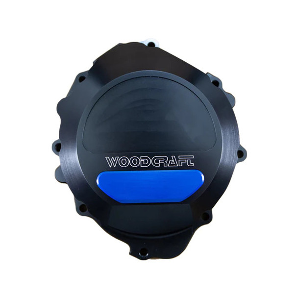 Woodcraft LHS Stator Cover: 04-20 Honda CBR600RR - Blue Pad Woodcraft LHS Stator Cover: 04-20 Honda CBR600RR - Blue Pad
