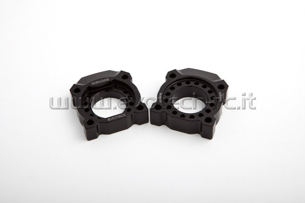 Evotech Chain Adjusters: 11-15 Kawasaki ZX10R/ZX10 - Black - BT-0413