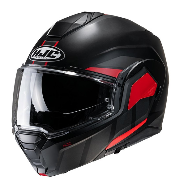 HJC i100 Beis Modular Helmet - MC-1SF - Black/Red/Grey