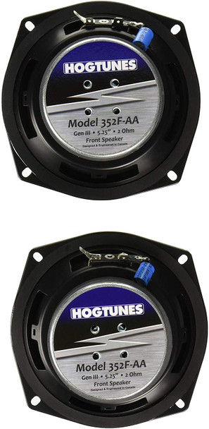 Hogtunes 352F-AA Replacement Front Speaker for 2006-2013 Harley-Davidson FLH Touring Models