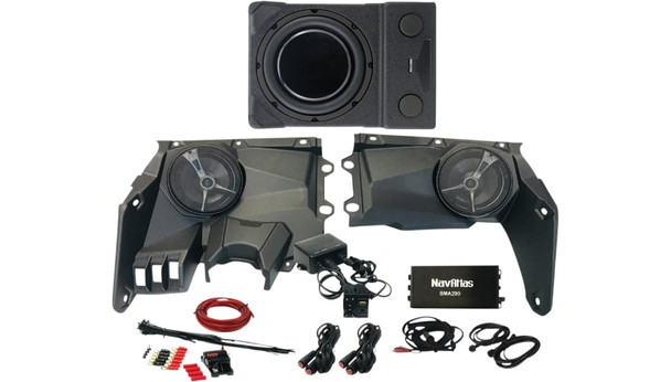 Navatlas 4-Seater Audio Kit with Rocker Switch & Subwoofer for Can-Am - Zone 3 - X3