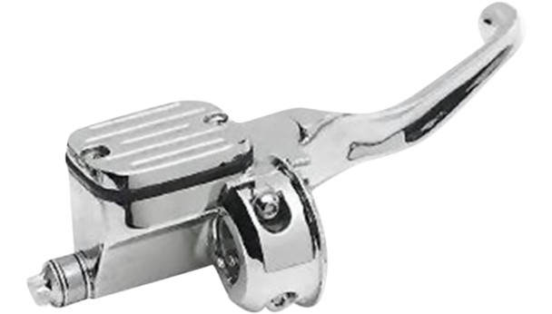 Drag Specialties 5/8" Cut-Down Front Brake Master Cylinder: 1996-2014 Harley-Davidson FL/FX Models - Chrome