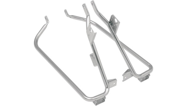 Drag Specialties Saddlebag Support Brackets: 2009-2013 Harley-Davidson FL Models - Chrome