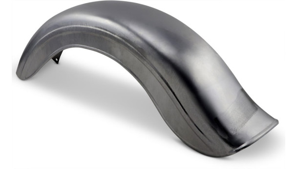 Drag Specialties Fat Boy-Style Rear Fender: Harley-Davidson Models - Universal Fit - Right Hand Chain