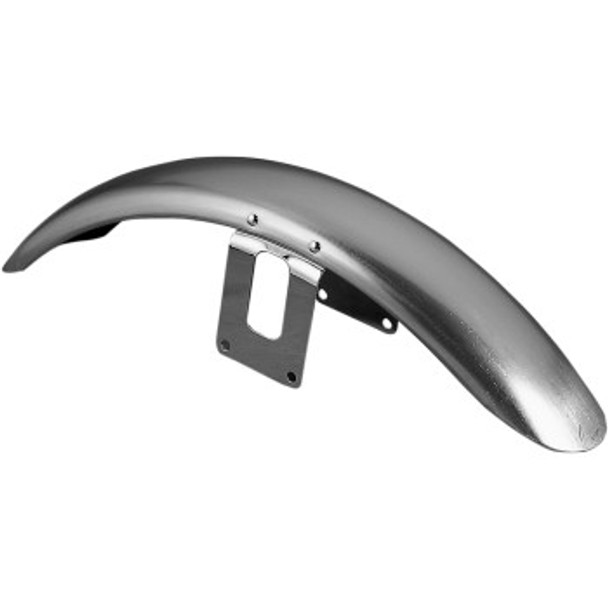 Drag Specialties Front Fender with Chrome Side Braces: 1986-2021 Harley-Davidson XL/FX Models - XLX-Style