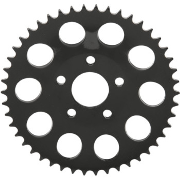 Drag Specialties Rear Wheel Sprocket: 1986-1999 Harley-Davidson Models - Dished - Black